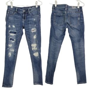 Distressed Blue Jeans for Women